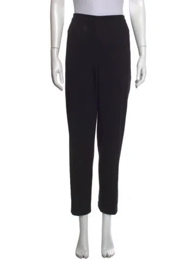 Pre-owned St. John Caviar Straight Leg Pants In Black