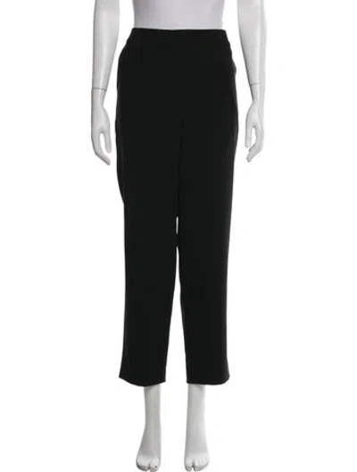 Pre-owned St. John Caviar Straight Leg Pants In Black