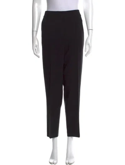 Pre-owned St. John Caviar Straight Leg Pants In Black