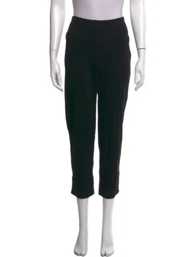 Pre-owned St. John Caviar Straight Leg Pants In Black