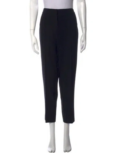 Pre-owned St. John Caviar Straight Leg Pants In Black