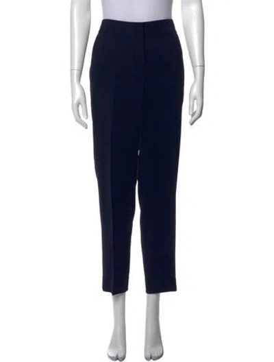 Pre-owned St. John Caviar Straight Leg Pants In Black