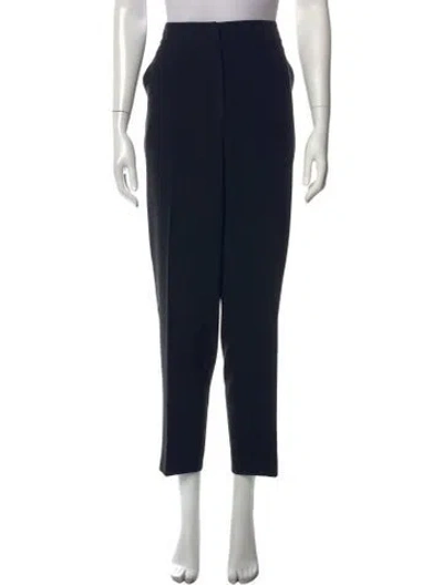 Pre-owned St. John Caviar Straight Leg Pants In Black