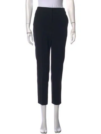Pre-owned St. John Caviar Straight Leg Pants In Black