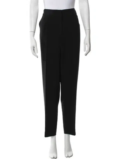 Pre-owned St. John Caviar Straight Leg Pants In Black