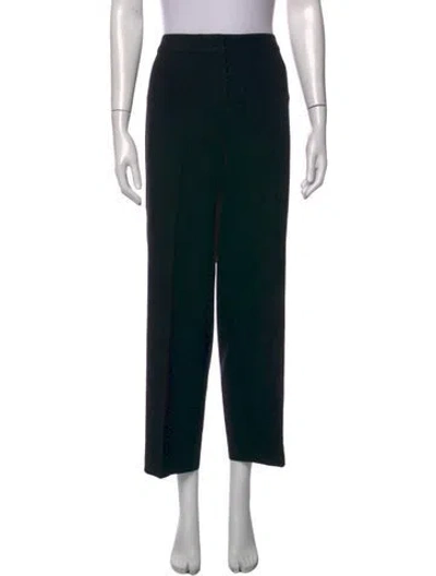 Pre-owned St. John Caviar Straight Leg Pants In Black