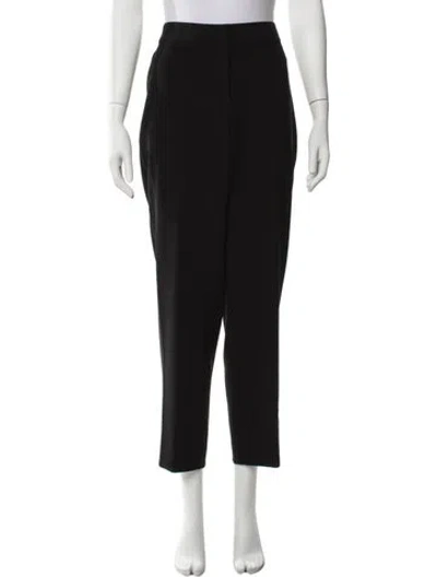 Pre-owned St. John Caviar Straight Leg Pants In Black