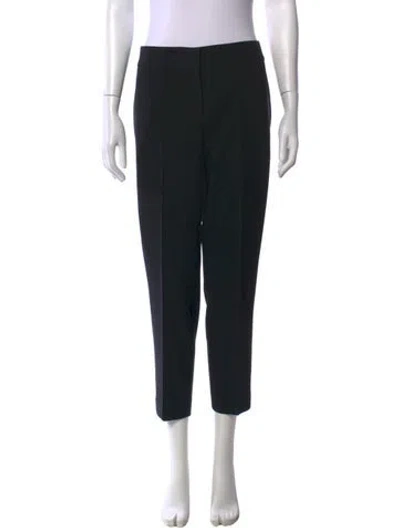 Pre-owned St. John Caviar Straight Leg Pants In Black