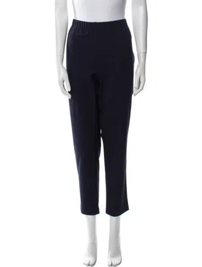 Pre-owned St. John Caviar Straight Leg Pants In Blue