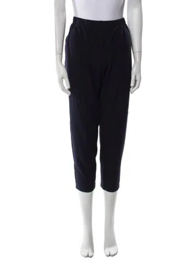 Pre-owned St. John Caviar Straight Leg Pants In Blue