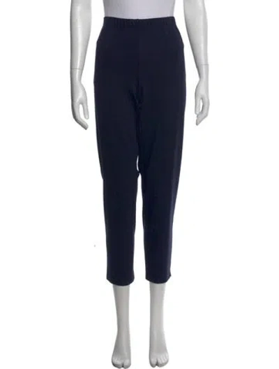 Pre-owned St. John Caviar Straight Leg Pants In Blue