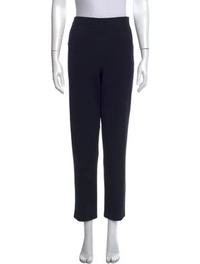 Pre-owned St. John Caviar Straight Leg Pants In Blue