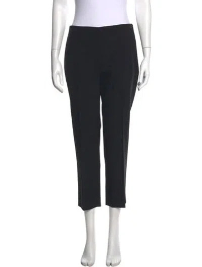 Pre-owned St. John Caviar Straight Leg Pants In Blue