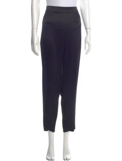 Pre-owned St. John Caviar Straight Leg Pants In Blue