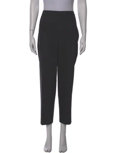 Pre-owned St. John Caviar Straight Leg Pants In Gray