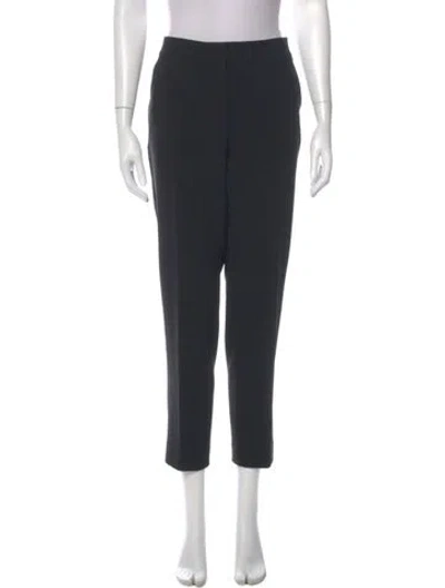 Pre-owned St. John Caviar Straight Leg Pants In Gray