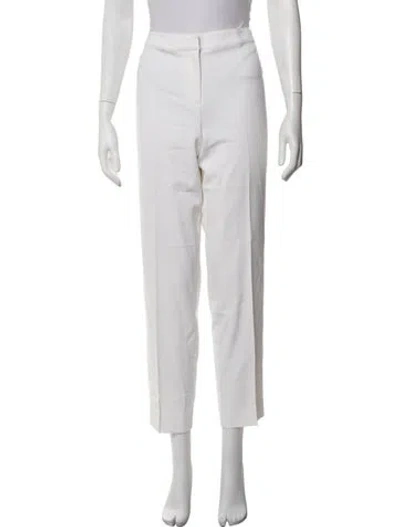 Pre-owned St. John Caviar Straight Leg Pants In Neutrals