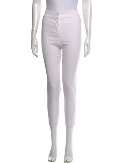 Pre-owned St. John Caviar Straight Leg Pants In Purple