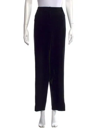 Pre-owned St. John Caviar Straight Leg Pants W/ Tags In Black