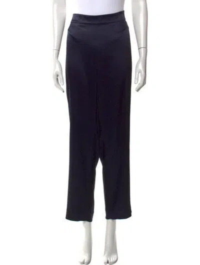 Pre-owned St. John Caviar Straight Leg Pants W/ Tags In Blue