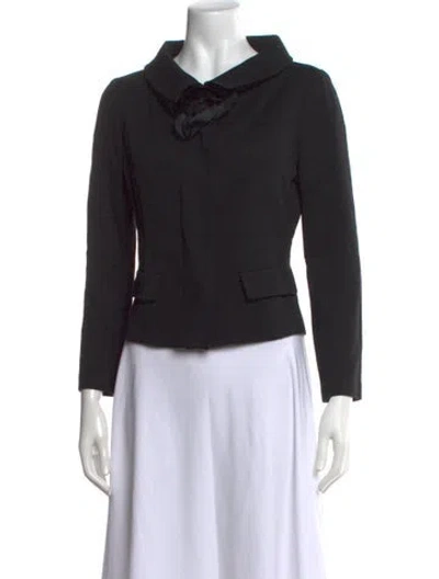 Pre-owned St. John Caviar Sweater In Black