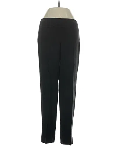 Pre-owned St. John Caviar Track Pants In Black