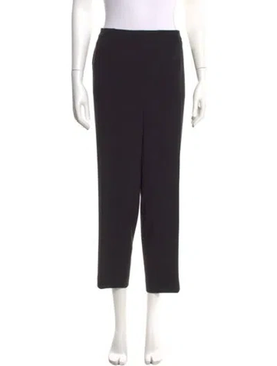 Pre-owned St. John Caviar Wide Leg Pants In Black