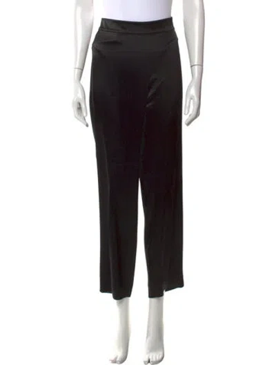 Pre-owned St. John Caviar Wide Leg Pants In Black