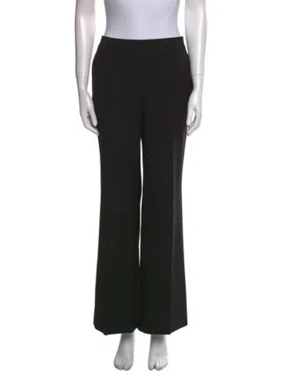 Pre-owned St. John Caviar Wide Leg Pants In Black