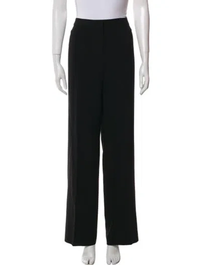 Pre-owned St. John Caviar Wide Leg Pants In Black