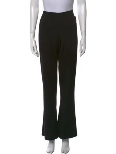 Pre-owned St. John Caviar Wide Leg Pants In Black