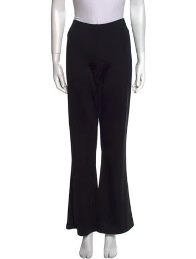 Pre-owned St. John Caviar Wide Leg Pants In Black