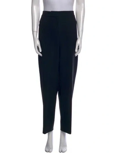 Pre-owned St. John Caviar Wide Leg Pants In Black