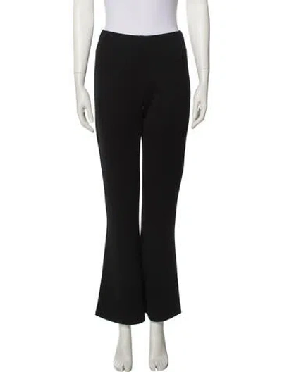 Pre-owned St. John Caviar Wide Leg Pants In Black