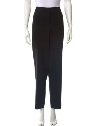 Pre-owned St. John Caviar Wide Leg Pants In Black
