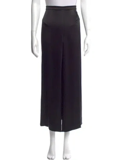 Pre-owned St. John Caviar Wide Leg Pants In Black