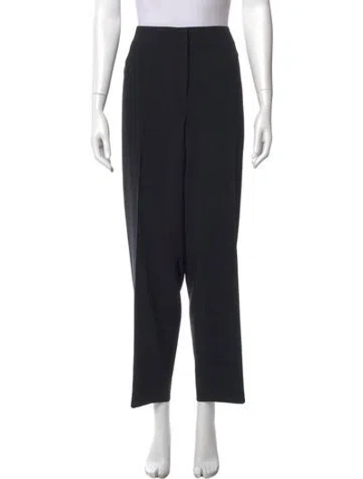 Pre-owned St. John Caviar Wide Leg Pants In Black