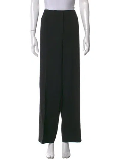 Pre-owned St. John Caviar Wide Leg Pants In Black