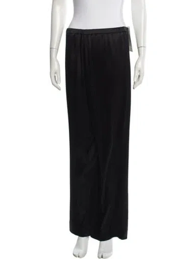 Pre-owned St. John Caviar Wide Leg Pants In Black
