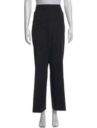 Pre-owned St. John Caviar Wide Leg Pants In Black
