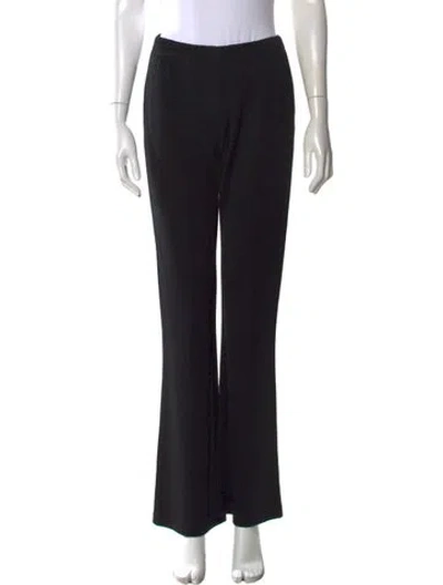 Pre-owned St. John Caviar Wide Leg Pants In Black