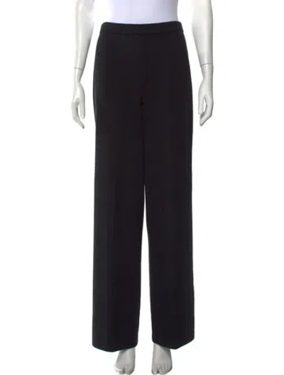 Pre-owned St. John Caviar Wide Leg Pants In Black