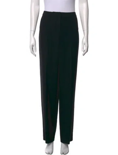 Pre-owned St. John Caviar Wide Leg Pants In Black