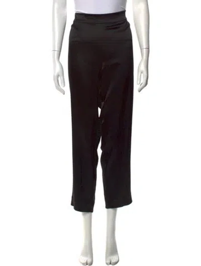 Pre-owned St. John Caviar Wide Leg Pants In Black