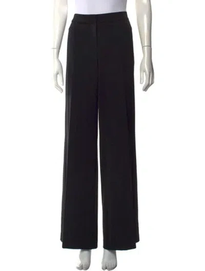 Pre-owned St. John Caviar Wide Leg Pants In Black
