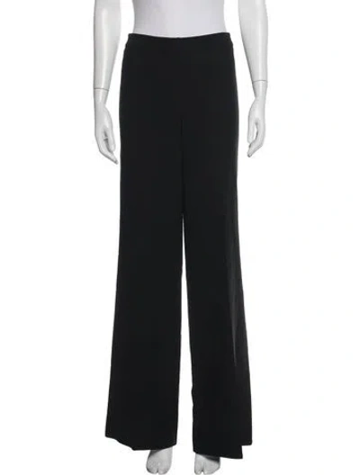 Pre-owned St. John Caviar Wide Leg Pants In Black