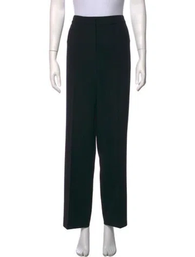 Pre-owned St. John Caviar Wide Leg Pants In Black