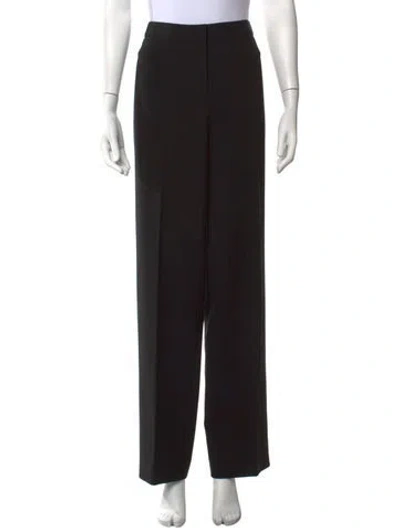 Pre-owned St. John Caviar Wide Leg Pants In Black