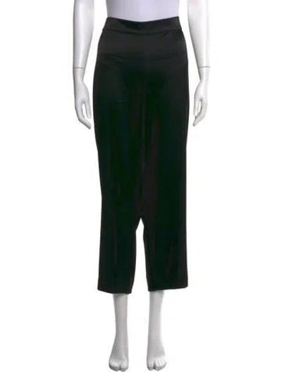 Pre-owned St. John Caviar Wide Leg Pants In Black