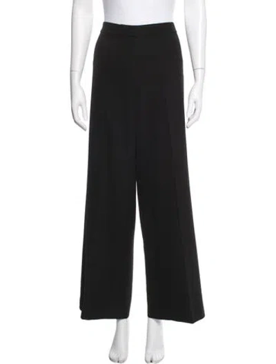 Pre-owned St. John Caviar Wide Leg Pants In Blue